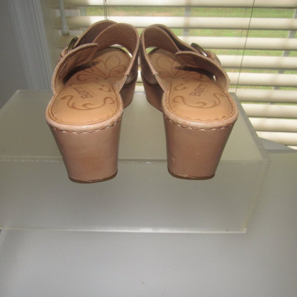 BORN Mai Wedge Sandals | Natural Leather Boho Comfort | Size 8M - Picture 4 of 6
